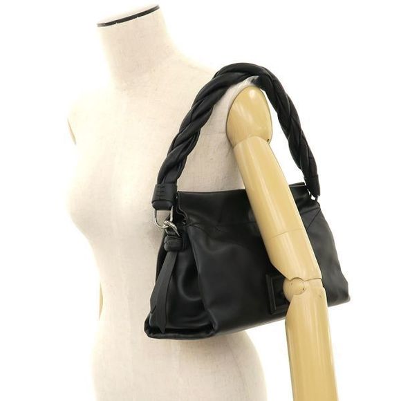 Givenchy Twisted Strap Calfskin Shoulder Bag Black - Picture 9 of 9